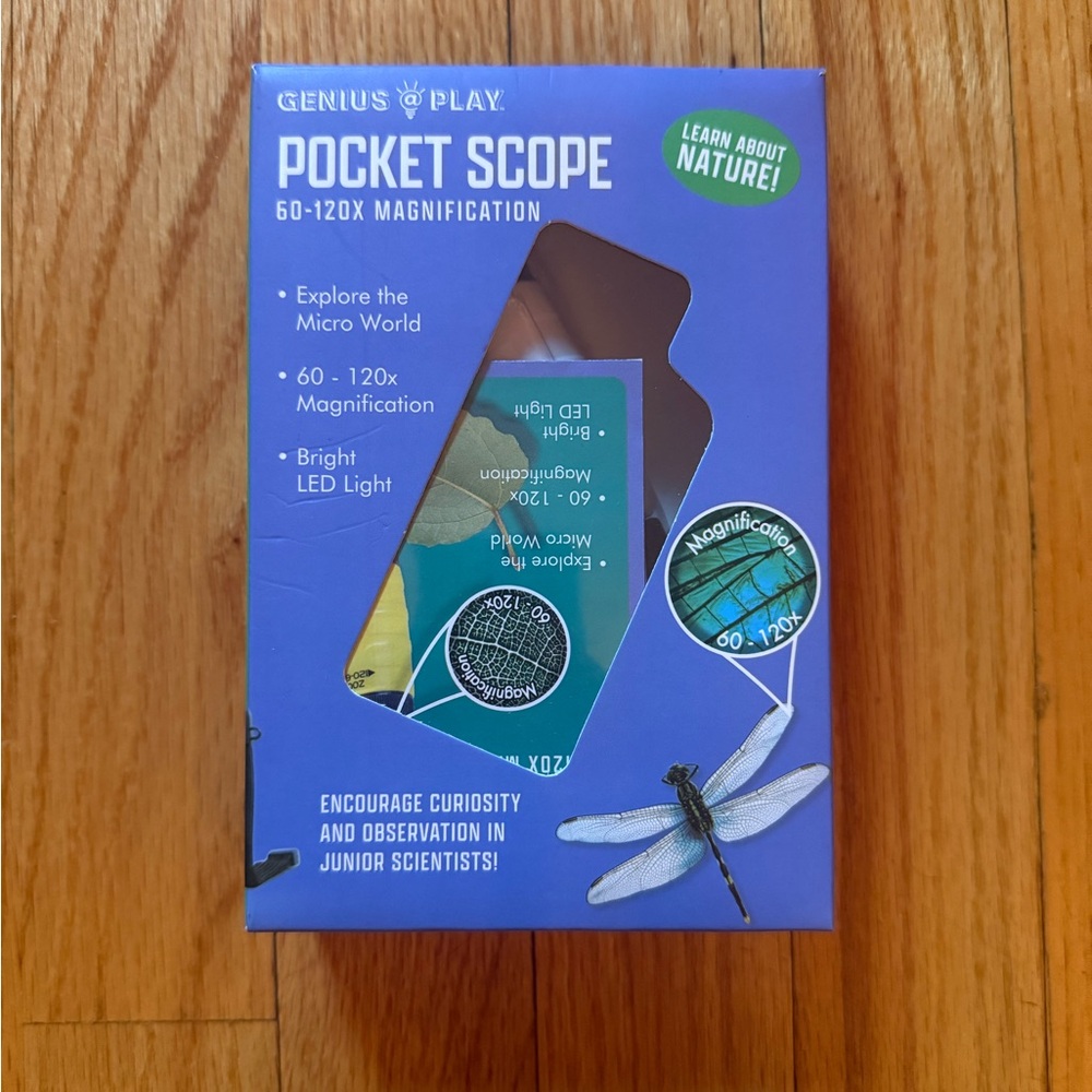 Pocket Scope‎ - Blue Handheld Magnifier (60-120x)